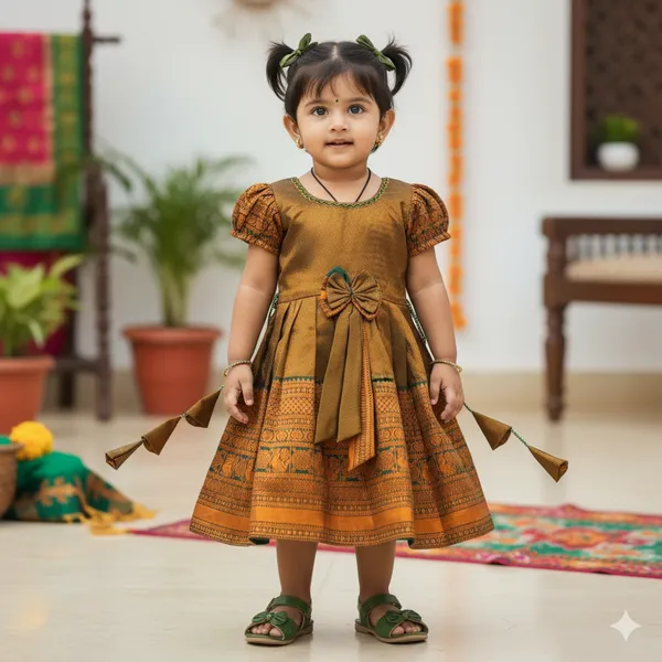 Traditional_Kanchipuram_Silk_Pattu_Pavadai_Style_Frock_for_Girls