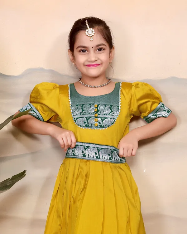 Yellow_Silk_Gown_for_Girls_|_Elegant_and_Stylish_wear_for_All_Occasions