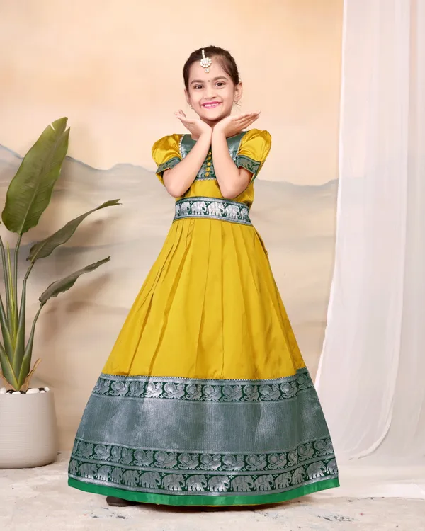 Yellow_Silk_Gown_for_Girls_|_Elegant_and_Stylish_wear_for_All_Occasions