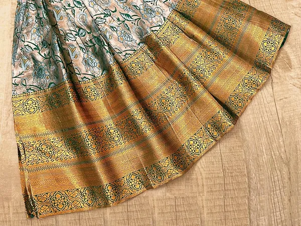 Green_Silk_Gown_for_Girls_|_Elegant_and_Stylish_wear_for_All_Occasions