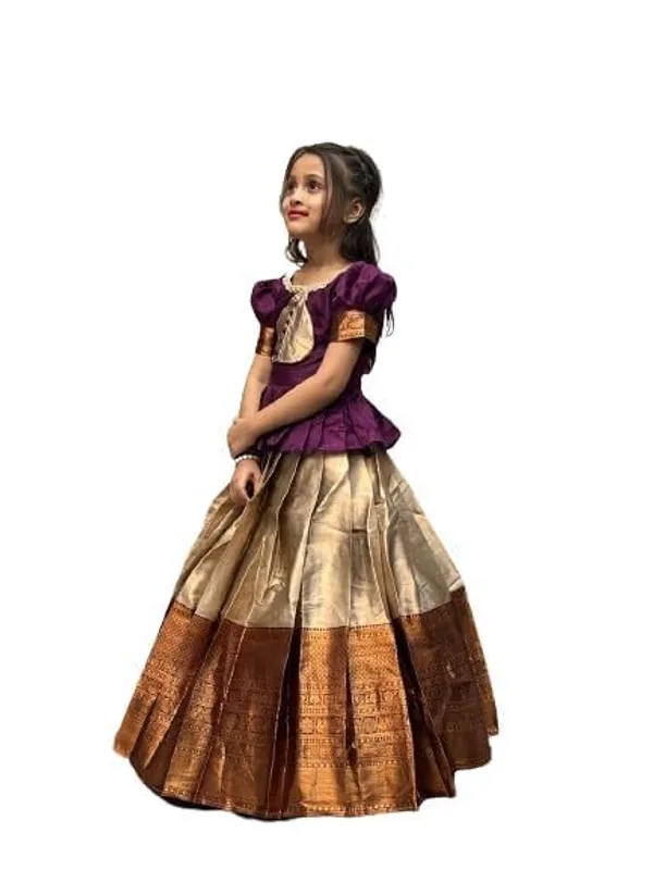 Cream_Faux_Leather_Lehenga_Choli_for_Girls_|_Elegant_and_Stylish_wear_for_All_Occasions