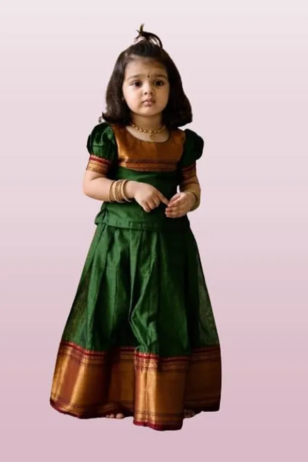 Green_Silk_Lehenga_Choli_for_Girls_|_Elegant_and_Stylish_wear_for_All_Occasions