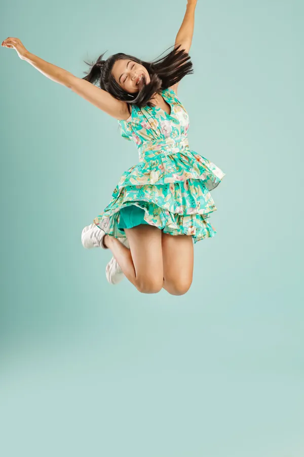 Dark_Green_Floral_Printed_Floral_V_Line_Doll_Up_Dress_For_Women