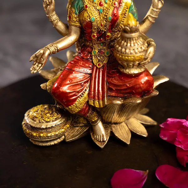 Red_&_Golden_Goddess_Lakshmi_Idol_Murti_For_Diwali_Pooja_idols_Gifts__(13L_X_13W_X_18H_Centimeters)