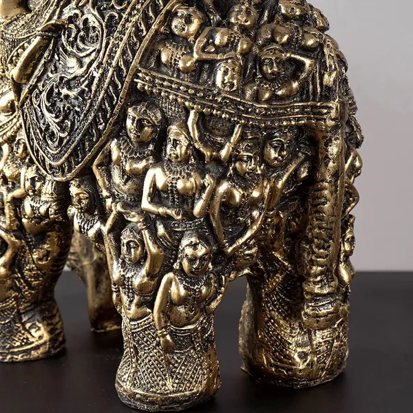 Bronze_Magnificent_Carved_For_Rusticity_Elephant_Showpiece_Statue_Figurine_Showpiece_For_Home_Decor_(33L_X_26W_X_17H_Centimeters)