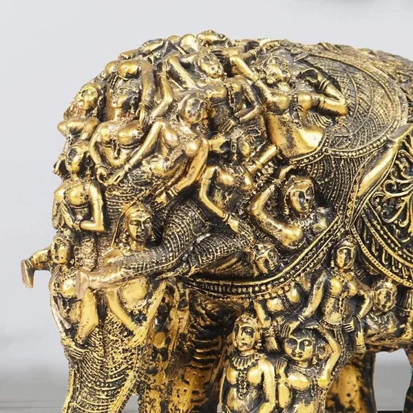 Bronze_Magnificent_Carved_For_Rusticity_Elephant_Showpiece_Statue_Figurine_Showpiece_For_Home_Decor_(33L_X_26W_X_17H_Centimeters)