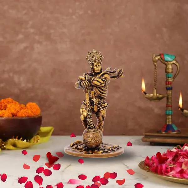 Golden_Car_Dashboard_Resin_Bahubali_Hanuman_Idol_Home_Decor_For_Gift__(4Inches)