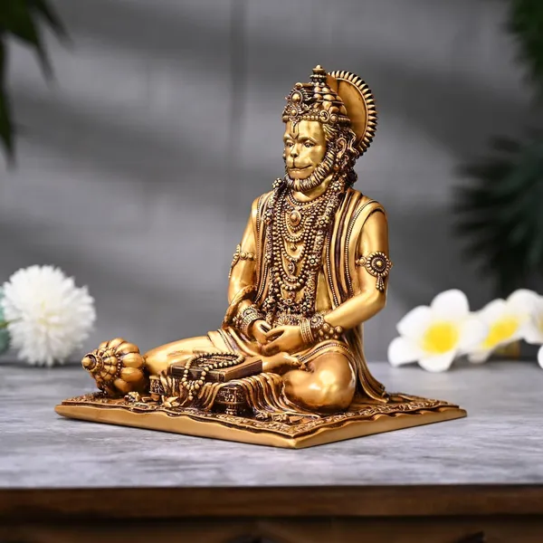 Golden_Polyresin_Meditating_Sitting_Lord_Hanuman_Ji_Murti_For_Mandir_With_Positive_Vastu_Benefits_(5L_X_4.5W_X_6.5H_Inches)