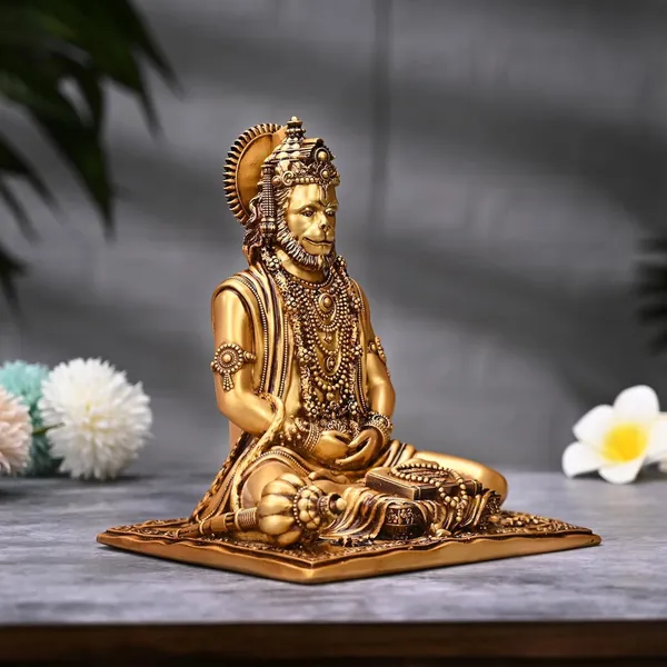 Golden_Polyresin_Meditating_Sitting_Lord_Hanuman_Ji_Murti_For_Mandir_With_Positive_Vastu_Benefits_(5L_X_4.5W_X_6.5H_Inches)