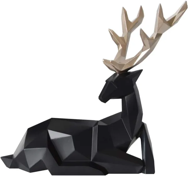 Black_Nordic_Reindeer_Duo_Contemporary_Geometric_Sculpture_Showpiece_For_Home_Decor_(25_X_17_X_10_Centimeters)
