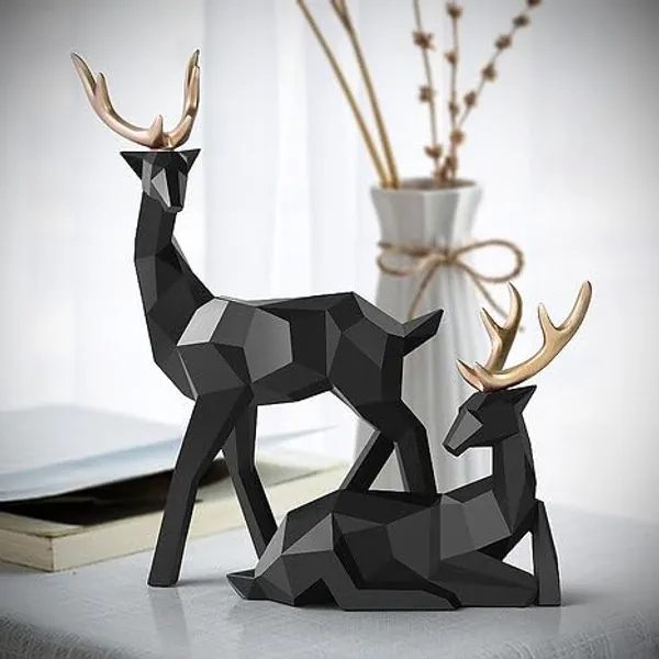 Black_Nordic_Reindeer_Duo_Contemporary_Geometric_Sculpture_Showpiece_For_Home_Decor_(25_X_17_X_10_Centimeters)