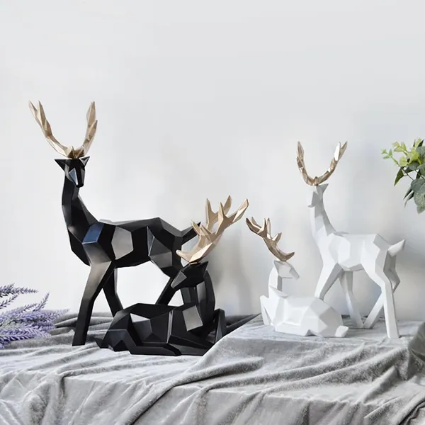 Black_Nordic_Reindeer_Duo_Contemporary_Geometric_Sculpture_Showpiece_For_Home_Decor_(25_X_17_X_10_Centimeters)