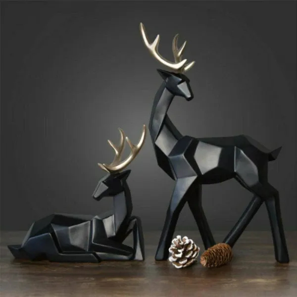 Black_Nordic_Reindeer_Duo_Contemporary_Geometric_Sculpture_Showpiece_For_Home_Decor_(25_X_17_X_10_Centimeters)