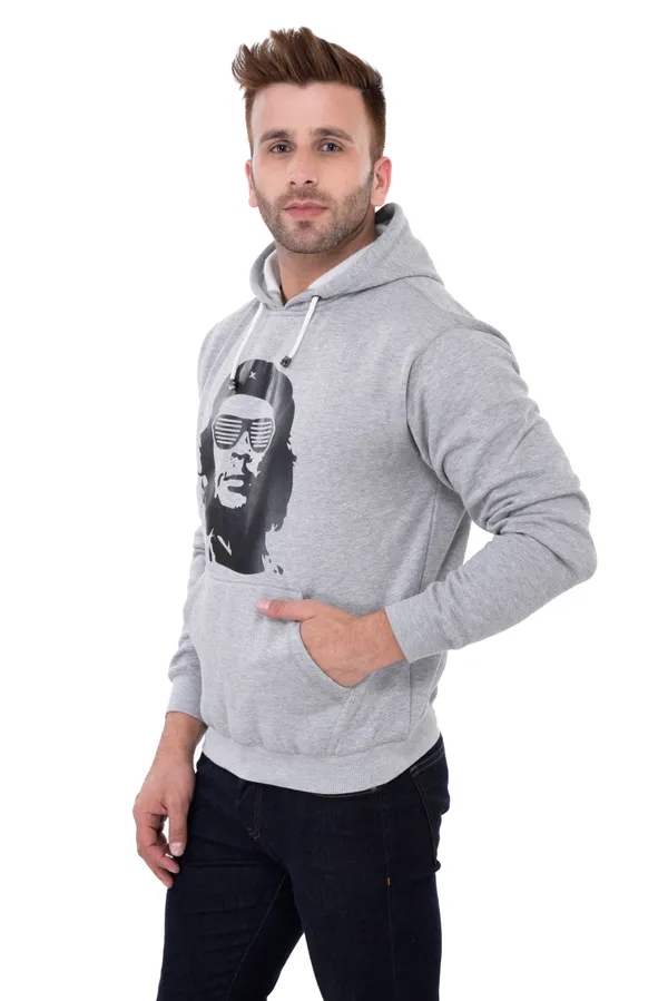 Grey_Stylish_Man_Printed_Hooded_Sweatshirt_For_Men