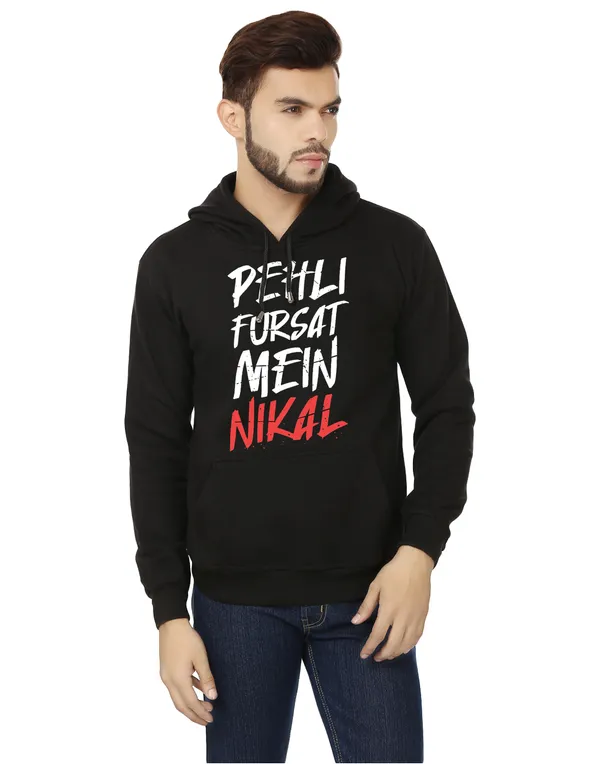 Black_Stylish_Pehli_Fursat_Printed_Hooded_Sweatshirt_For_Men