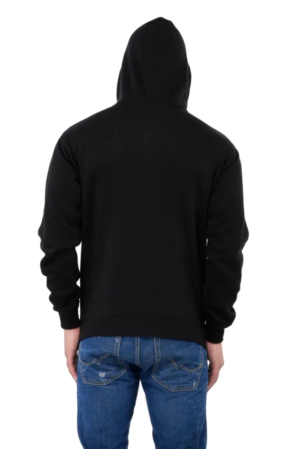 Black_Stylish_Plain_Zipper_Hooded_Sweatshirt_For_Men