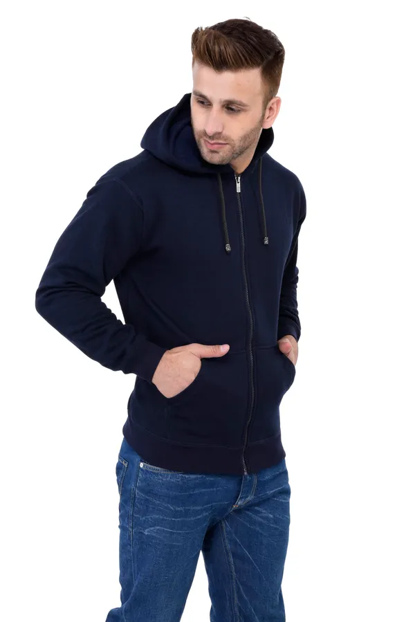 Navy_Blue_Stylish_Plain_Zipper_Hooded_Sweatshirt_For_Men