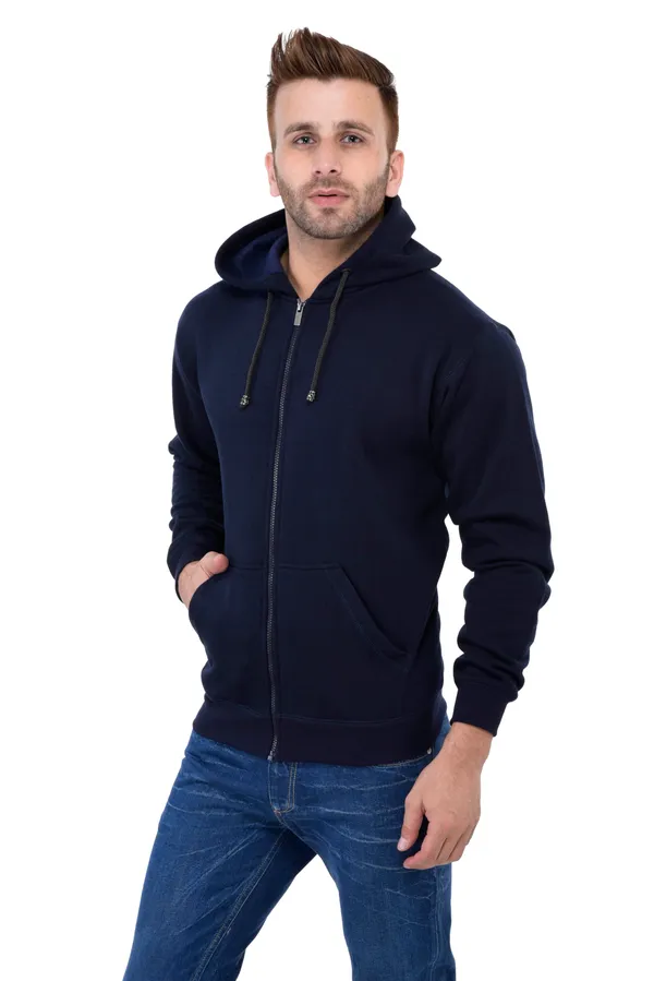 Navy_Blue_Stylish_Plain_Zipper_Hooded_Sweatshirt_For_Men