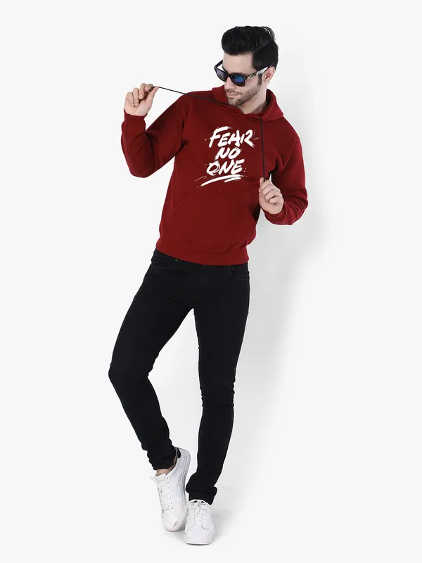 Maroon_Cool_Fear_No_1_Printed_Hooded_Sweatshirt_For_Men