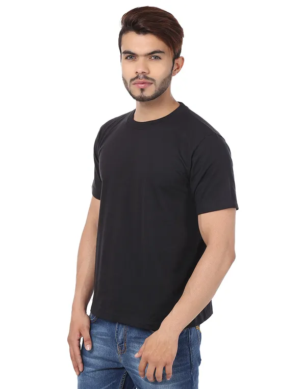 Black_Plain_Round_Neck_T-Shirt_For_Men