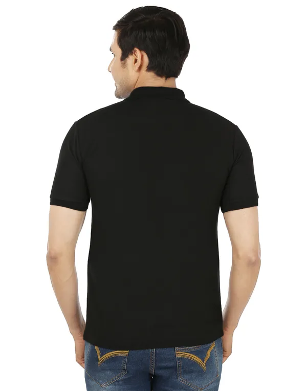 Black_Plain_Polo_Neck_T-Shirt_For_Men