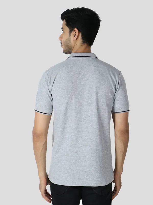 Grey_Stylish_Polo_Neck_T-Shirt_With_Stripes_For_Men