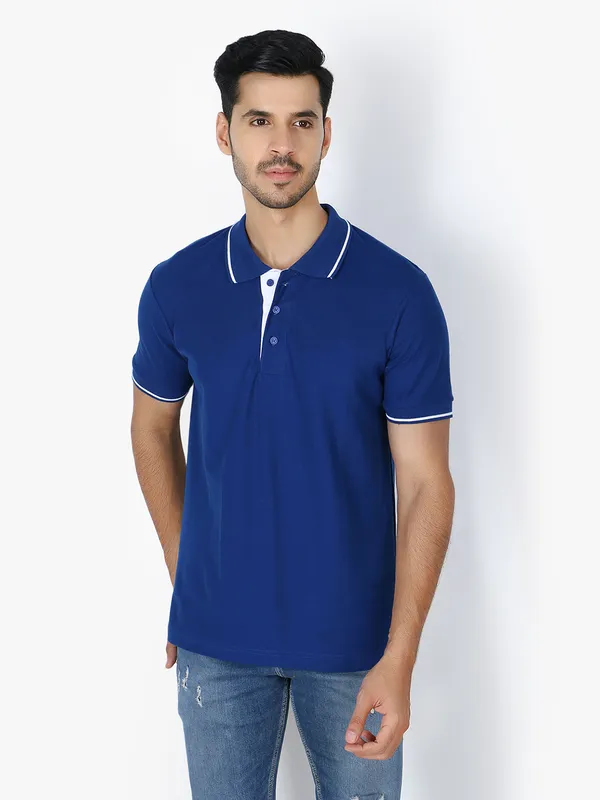 Royal_Blue_Stylish_Royal_Polo_Neck_T-Shirt_With_Stripes_For_Men