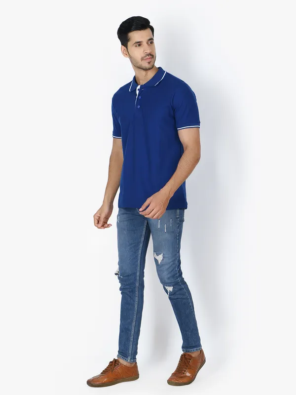 Royal_Blue_Stylish_Royal_Polo_Neck_T-Shirt_With_Stripes_For_Men