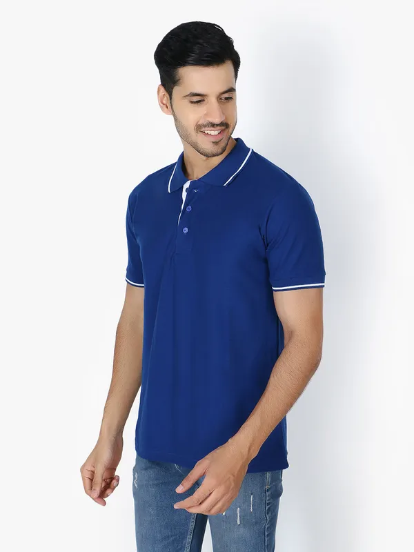Royal_Blue_Stylish_Royal_Polo_Neck_T-Shirt_With_Stripes_For_Men
