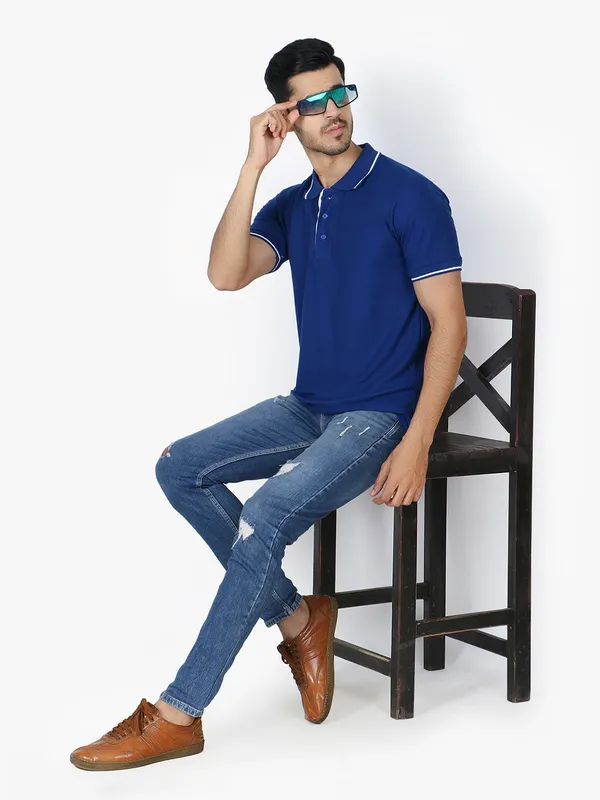 Royal_Blue_Stylish_Royal_Polo_Neck_T-Shirt_With_Stripes_For_Men