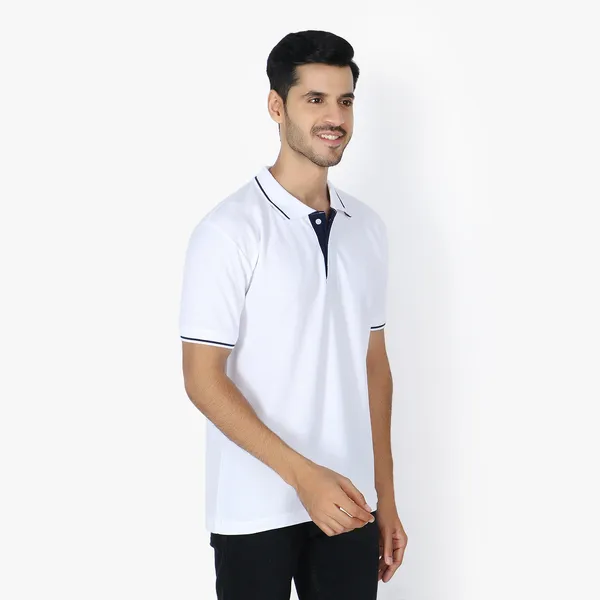 White_Stylish_Polo_Neck_T-Shirt_With_Stripes_For_Men