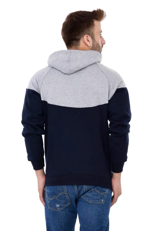 Grey_&_Navy_Blue_Stylish_Non-Zipper_Designer_Hooded_Sweatshirt_For_Men