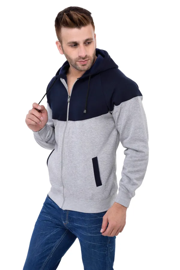 Navy_Blue_&_Grey_Stylish_Zipper_Designer_Hooded_Sweatshirt_For_Men