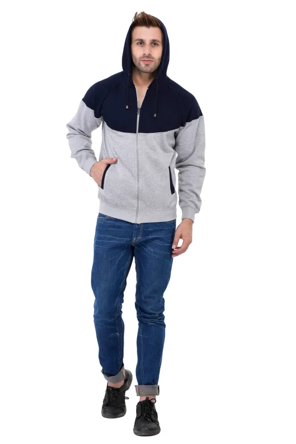 Navy_Blue_&_Grey_Stylish_Zipper_Designer_Hooded_Sweatshirt_For_Men