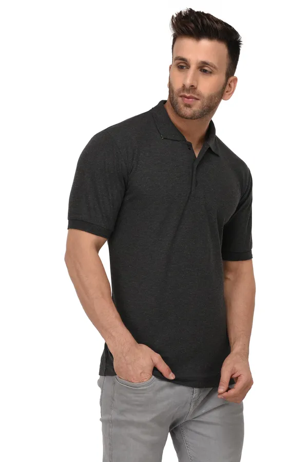 Dark_Grey_Plain_Dark_Polo_Neck_T-Shirt_For_Men