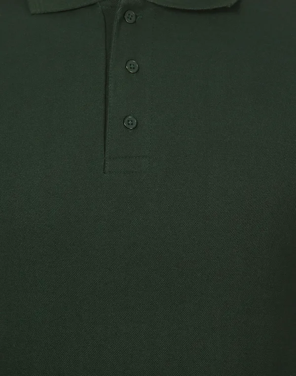 Bottle_Green_Plain_Polo_Neck_T-Shirt_For_Men