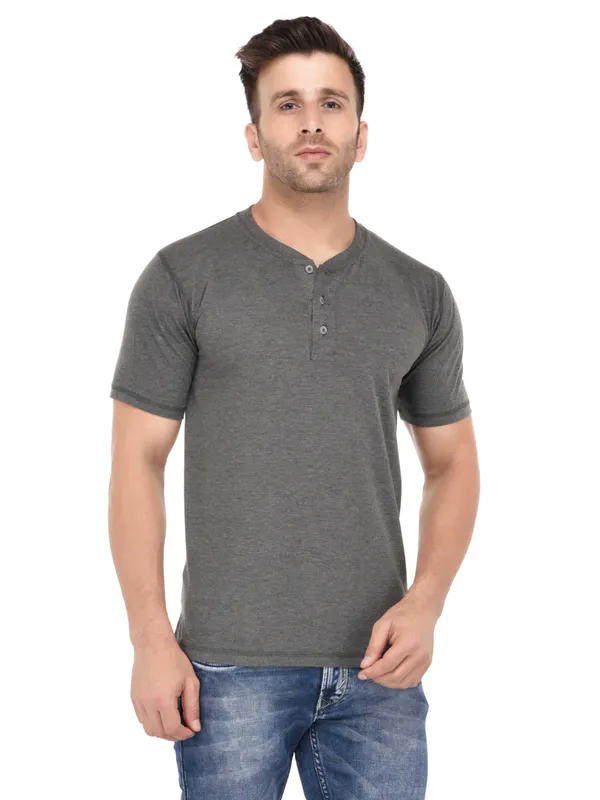 Dark_Grey_Plain_Dark_Henley_Neck_Half_Sleeves_T-Shirt_For_Men