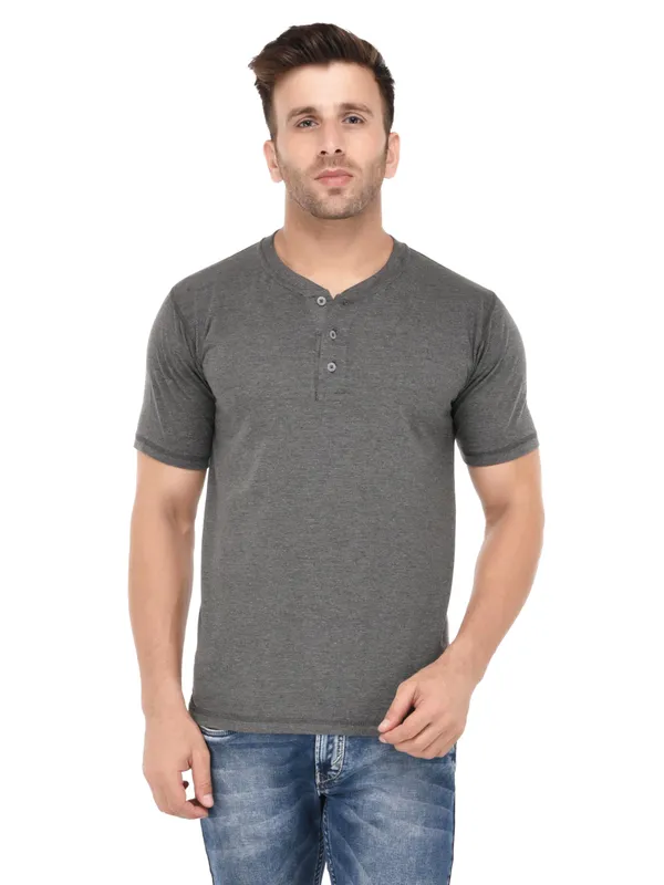 Dark_Grey_Plain_Dark_Henley_Neck_Half_Sleeves_T-Shirt_For_Men