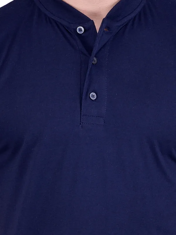 Navy_Blue_Plain_Henley_Neck_Half_Sleeves_T-Shirt_For_Men