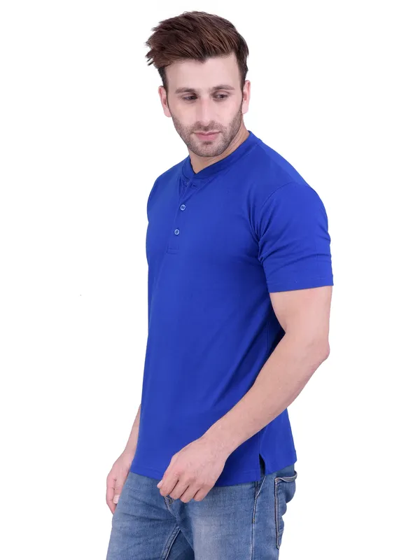 Royal_Blue_Plain_Royal_Henley_Neck_Half_Sleeves_T-Shirt_For_Men