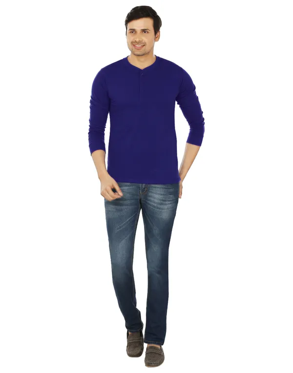 Royal_Blue_Plain_Royal_Henley_Neck_Full_Sleeves_T-Shirt_For_Men
