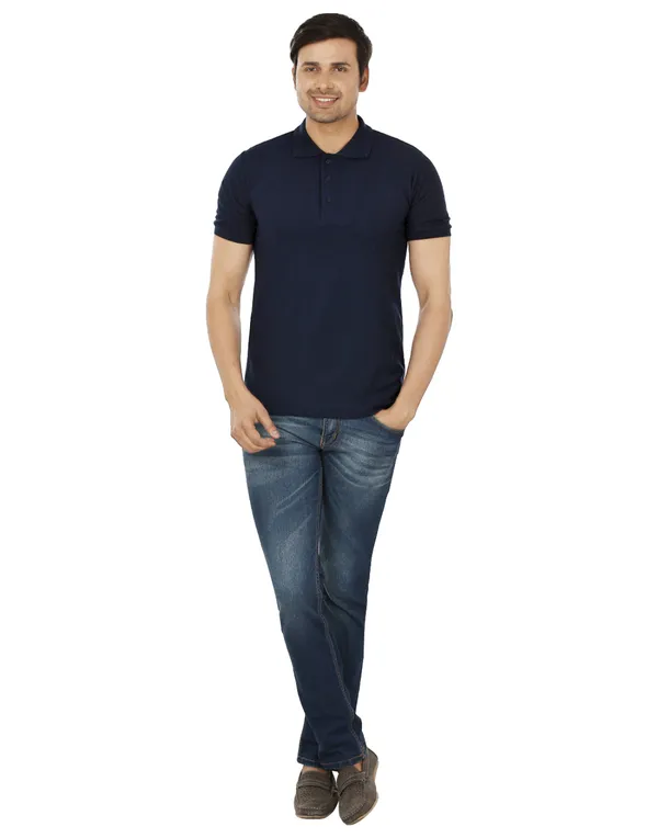 Navy_Blue_Plain_Polo_Neck_T-Shirt_For_Men
