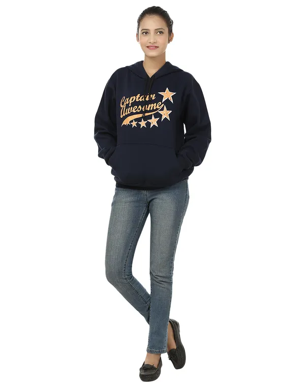 Navy_Blue_Stylish_Captain_Awesome_Printed__Hooded_Sweatshirt_For_Women
