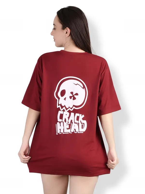 Maroon_Printed_Oversized_T-Shirt__For_Women