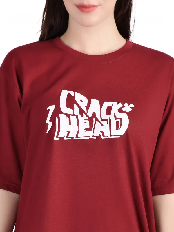 Maroon_Printed_Oversized_T-Shirt__For_Women