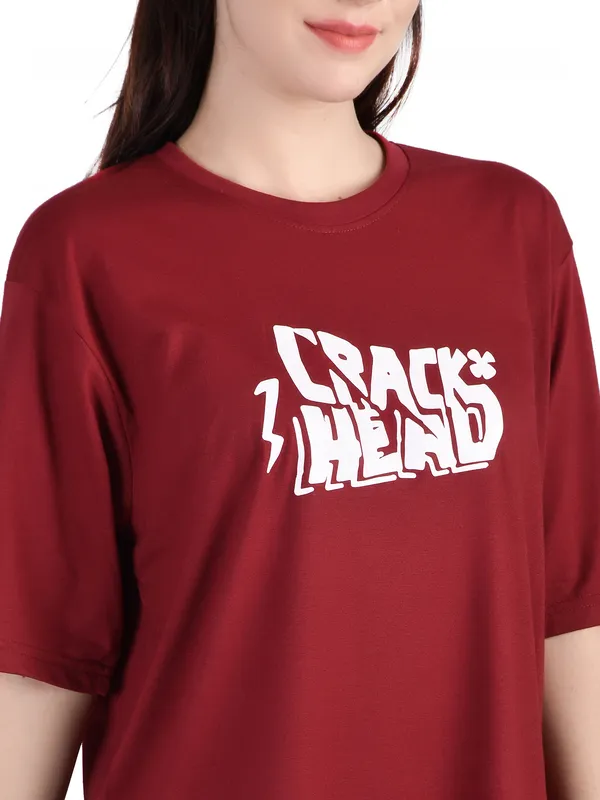 Maroon_Printed_Oversized_T-Shirt__For_Women