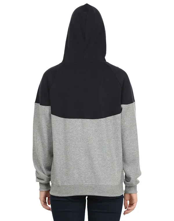 Navy_Blue_&_Grey_Stylish_Zipper_Designer_Hooded_Sweatshirt_For_Women