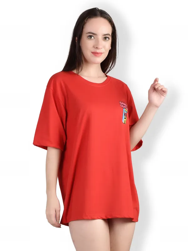Red_Printed_Oversized_T-Shirt_For_Women