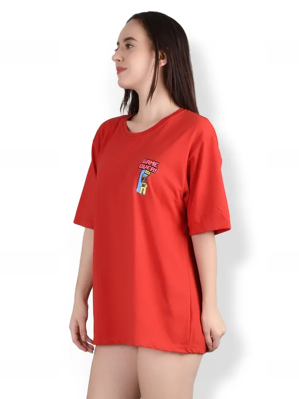 Red_Printed_Oversized_T-Shirt_For_Women
