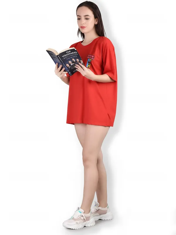 Red_Printed_Oversized_T-Shirt_For_Women